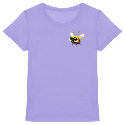 Cute Bee 2 Logo T-shirt Femme à Col Rond