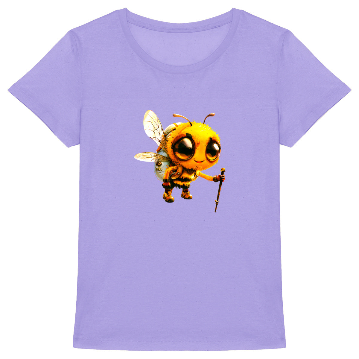 Hiking Bee 1 Front T-shirt Femme à Col Rond