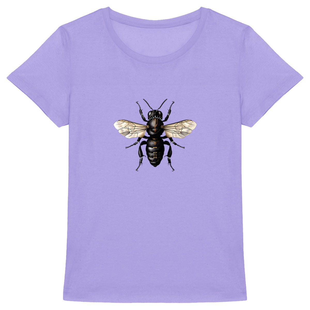 Black Panther Bee Front T-shirt Femme à Col Rond