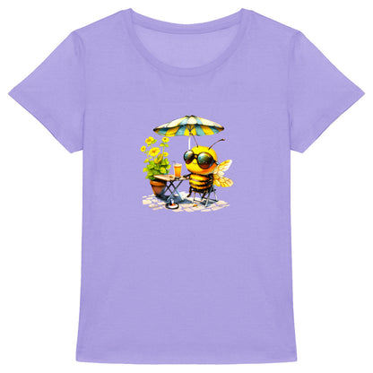 Chilling Bee at the Terrace Front T-shirt Femme à Col Rond