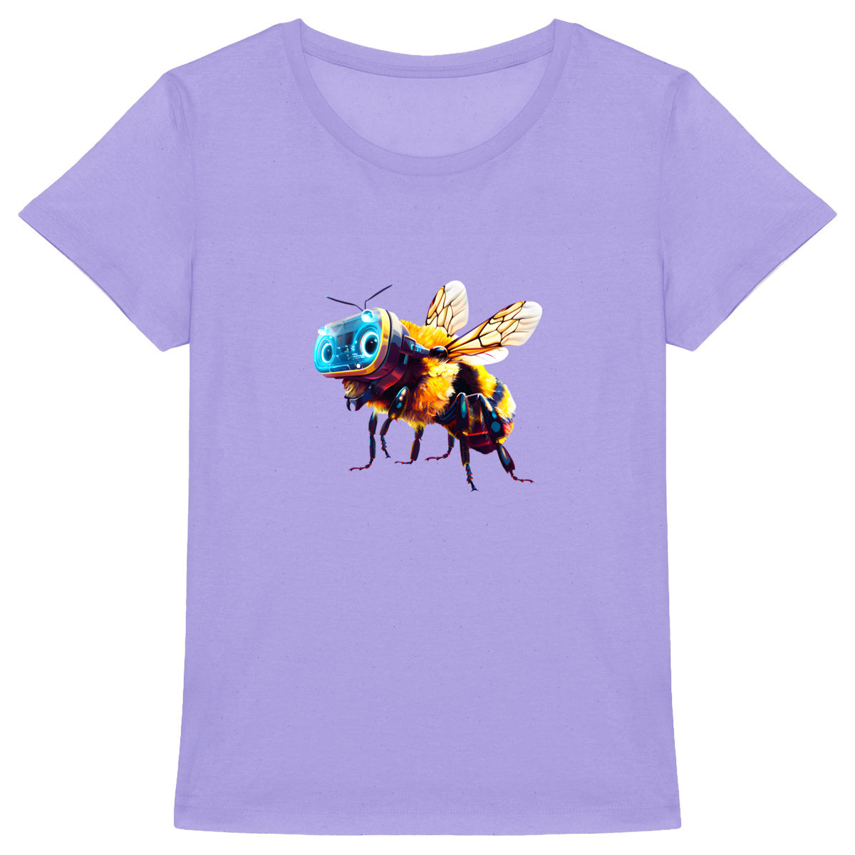 Virtual Reality Bee 1 Front T-shirt Femme à Col Rond