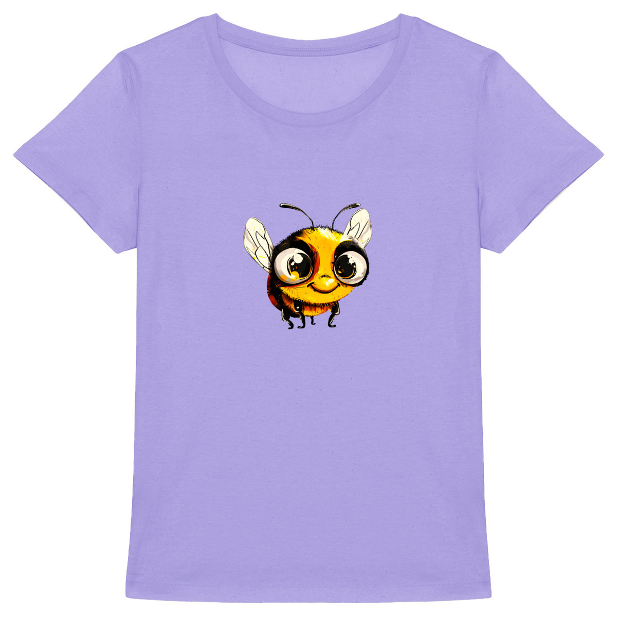 Cute Bee 2 Front T-shirt Femme à Col Rond