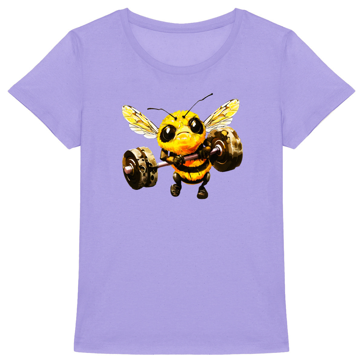 Bodybuild Bee 1 Front T-shirt Femme à Col Rond