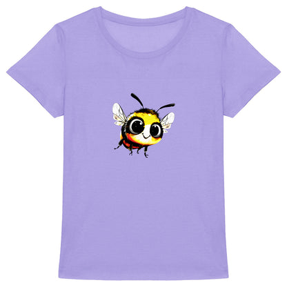 Cute Bee 1 Front T-shirt Femme à Col Rond