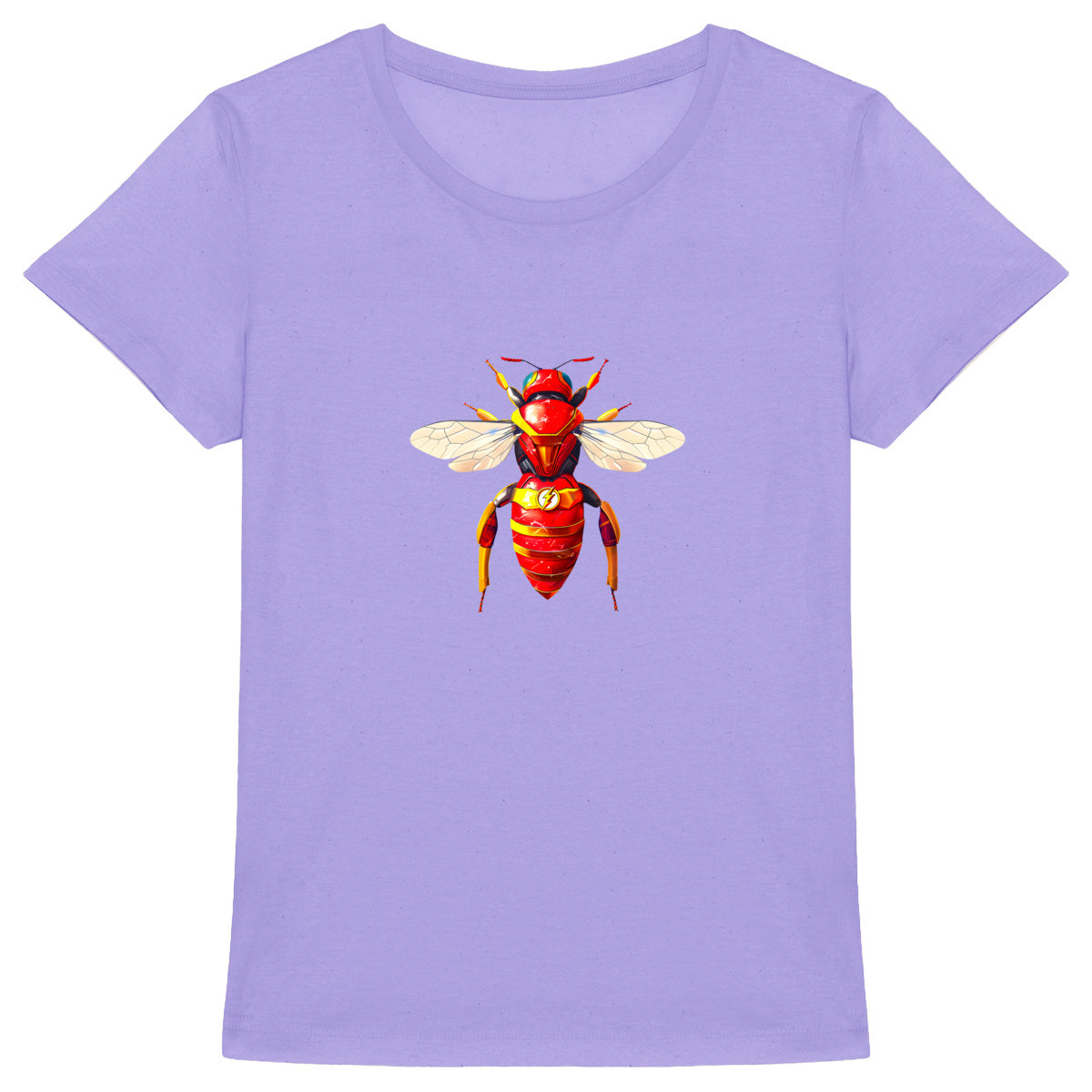 The Flash Bee Front T-shirt Femme à Col Rond