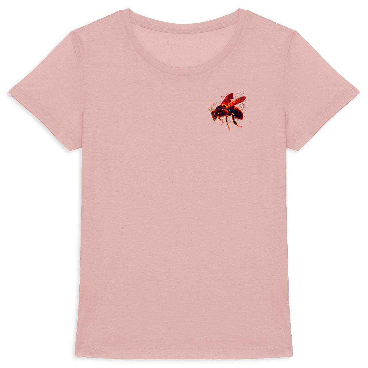 Eletronic Chip Red Bee 2 Logo T-shirt Femme à Col Rond