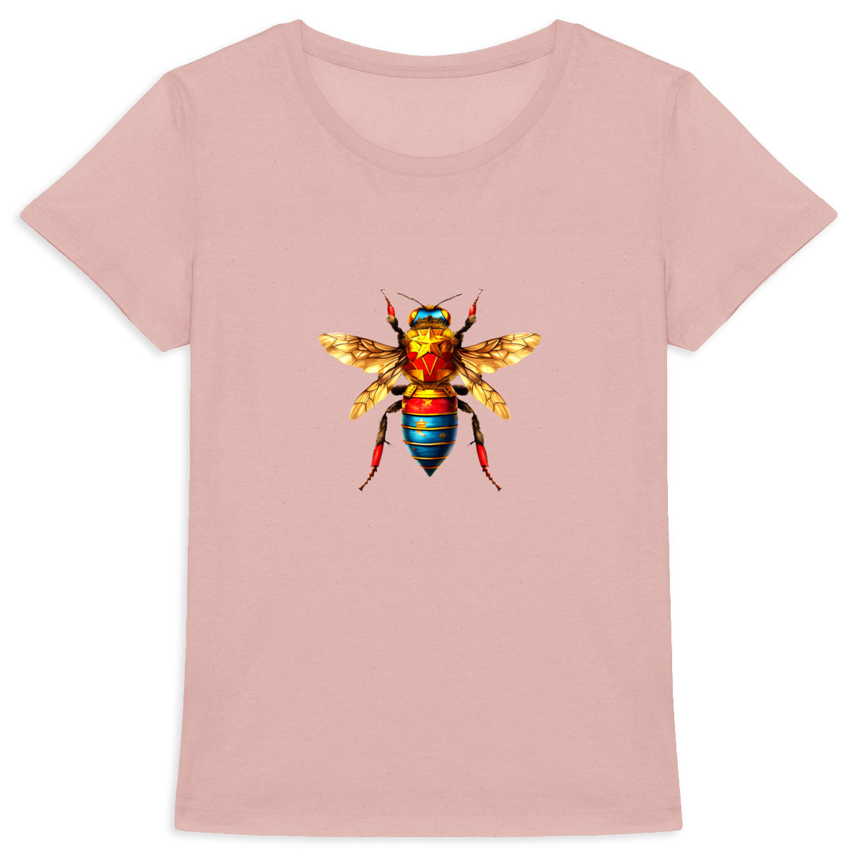 Wonder Woman Bee Front T-shirt Femme à Col Rond