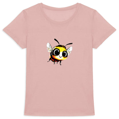 Cute Bee 1 Front T-shirt Femme à Col Rond