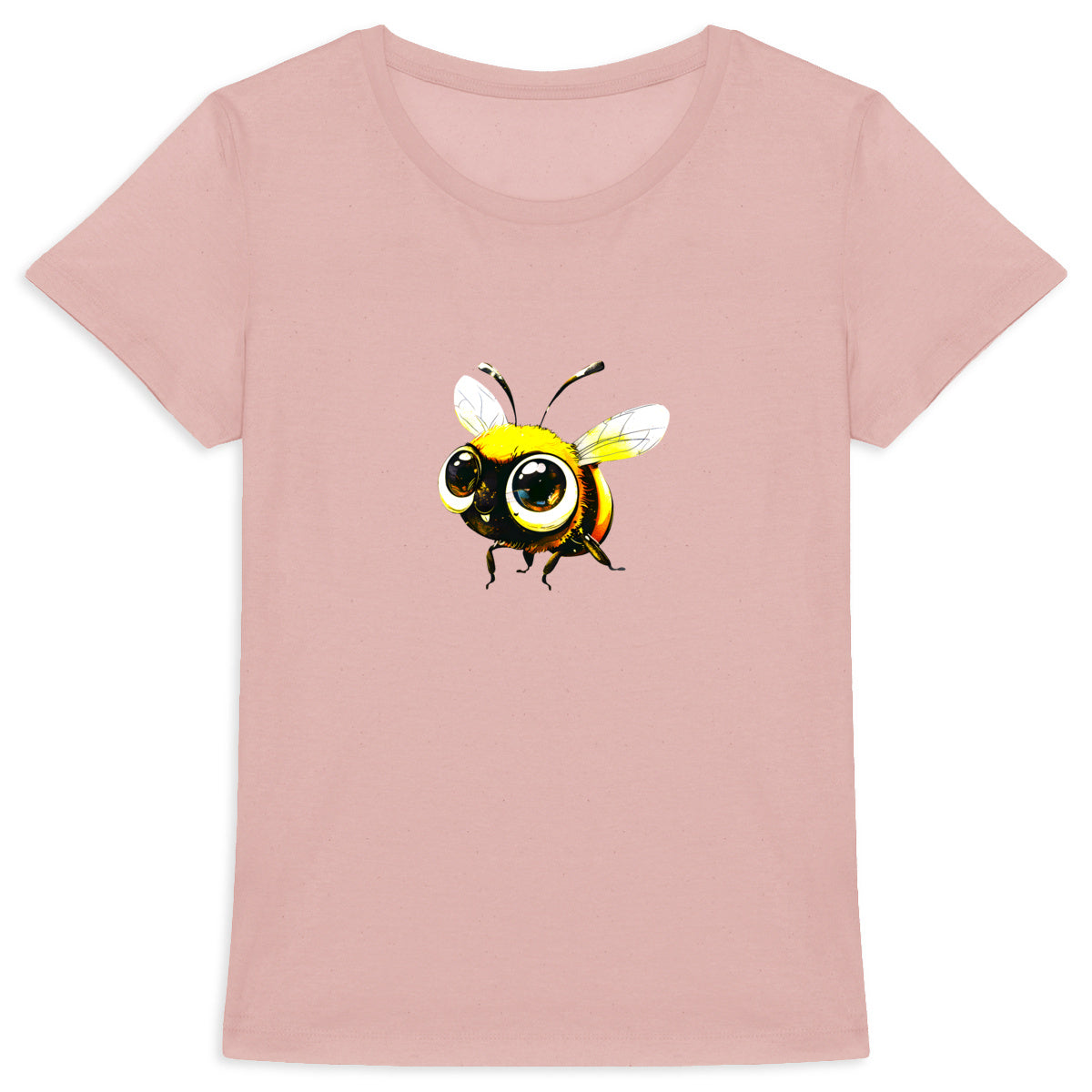 Cute Bee 2 Front T-shirt Femme à Col Rond