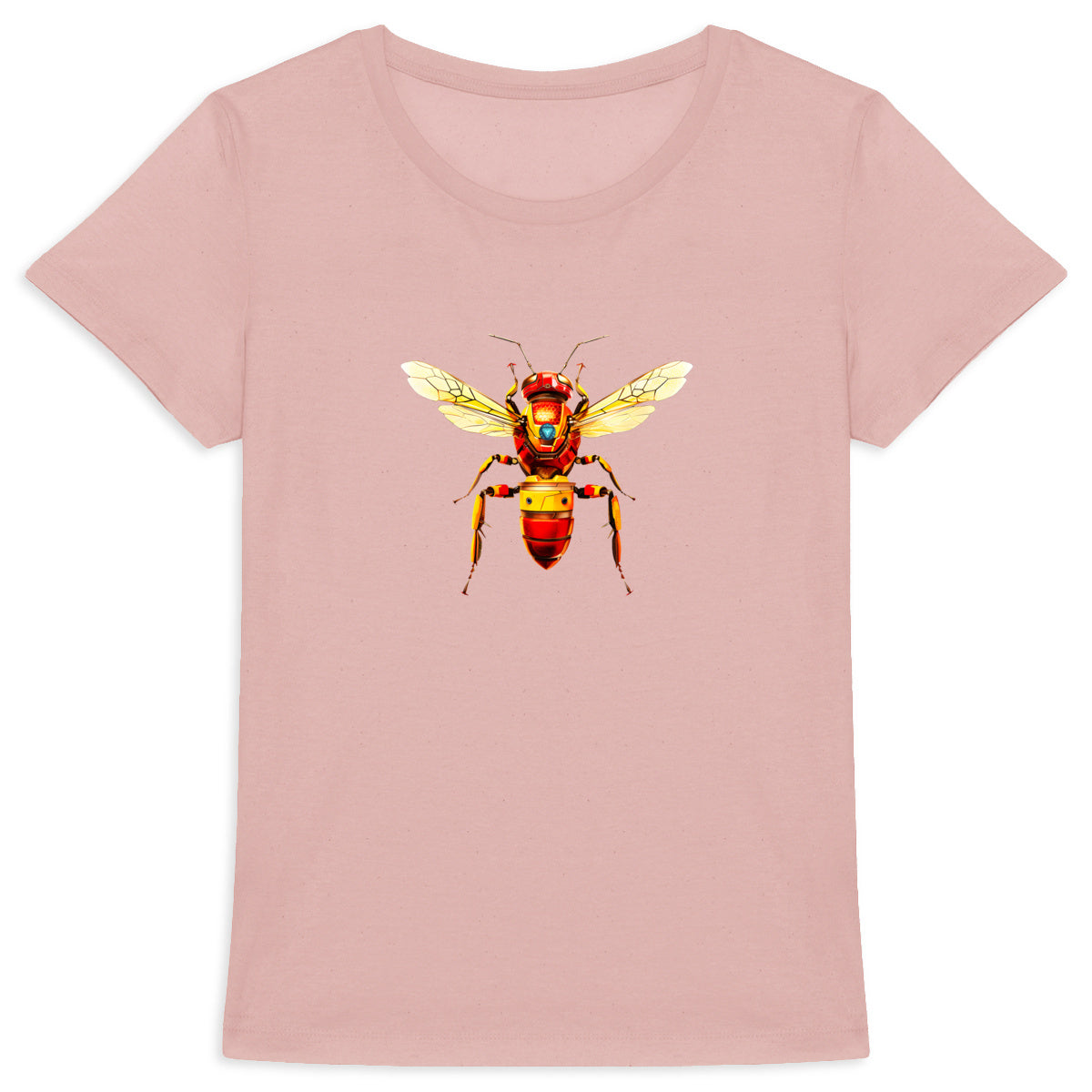 Iron Man Bee Front T-shirt Femme à Col Rond