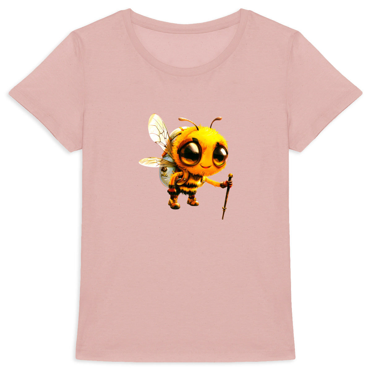 Hiking Bee 1 Front T-shirt Femme à Col Rond