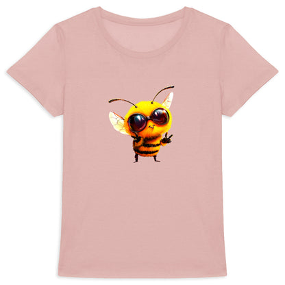 Cool Bee 1 Front T-shirt Femme à Col Rond