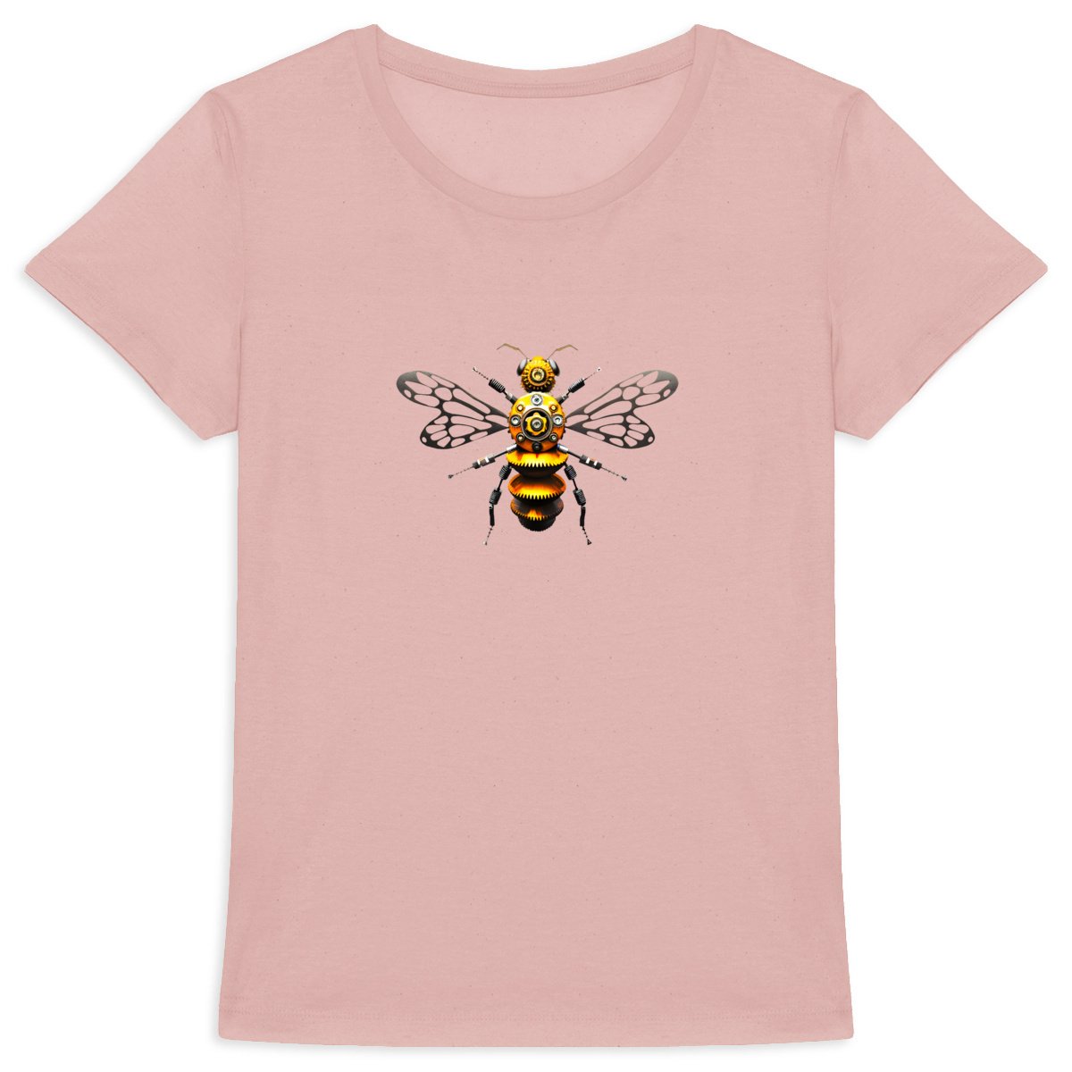 Bee Bolted 4 Front T-shirt Femme à Col Rond 