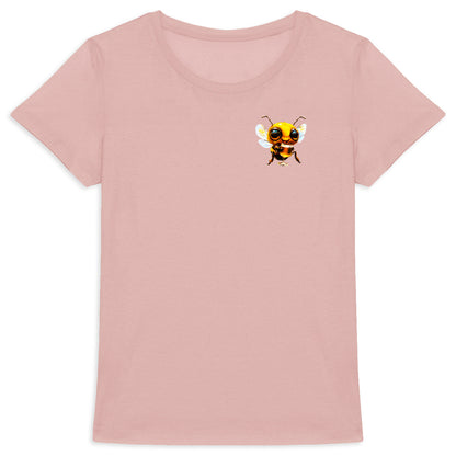 Bee Drinking Beer 1 Logo T-shirt Femme à Col Rond