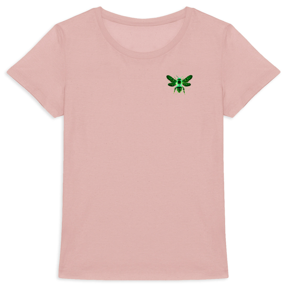 Celestial Green Bee 1 Logo T-shirt Femme à Col Rond