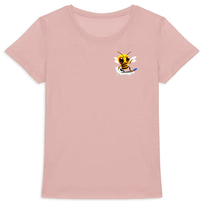 Snowboarding Bee Logo T-shirt Femme à Col Rond