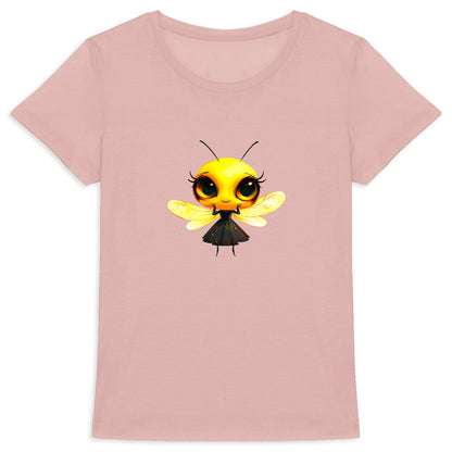 Dressed Up Bee 2 Front T-shirt Femme à Col Rond