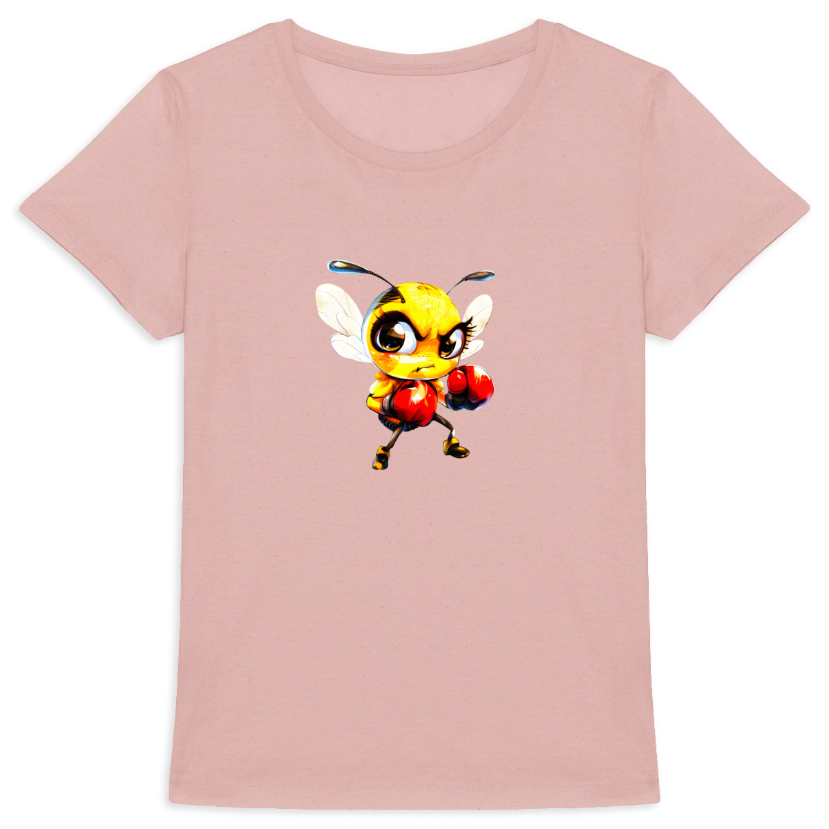 Boxing Bee 1 Front T-shirt Femme à Col Rond