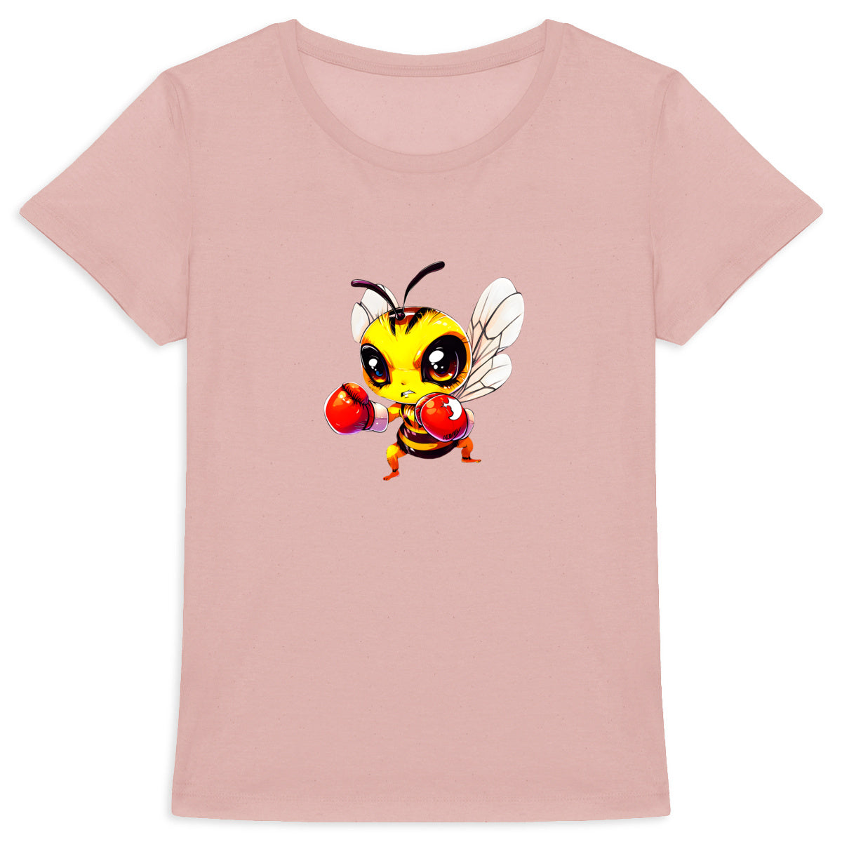 Boxing Bee 4 Front T-shirt Femme à Col Rond