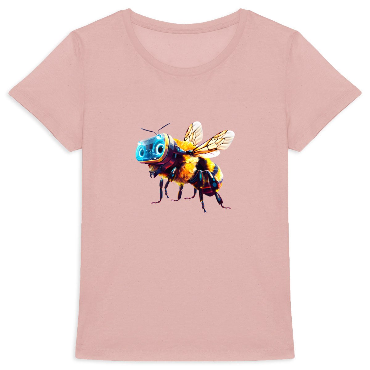 Virtual Reality Bee 1 Front T-shirt Femme à Col Rond