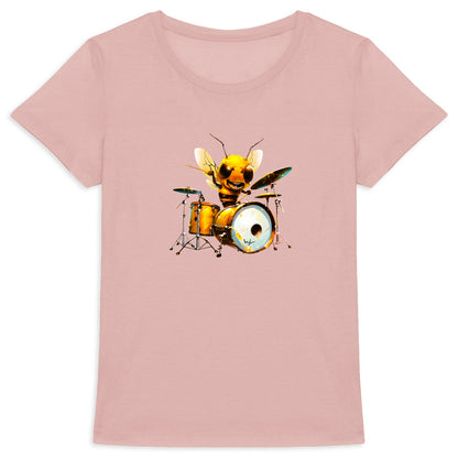 Battery Bee 2 Front T-shirt Femme à Col Rond