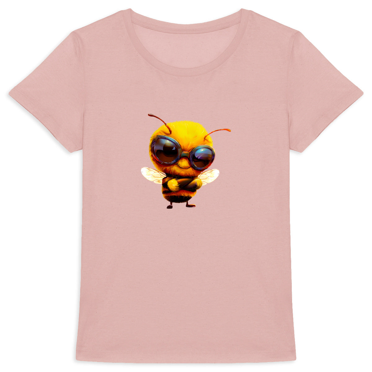 Cool Bee 2 Front T-shirt Femme à Col Rond