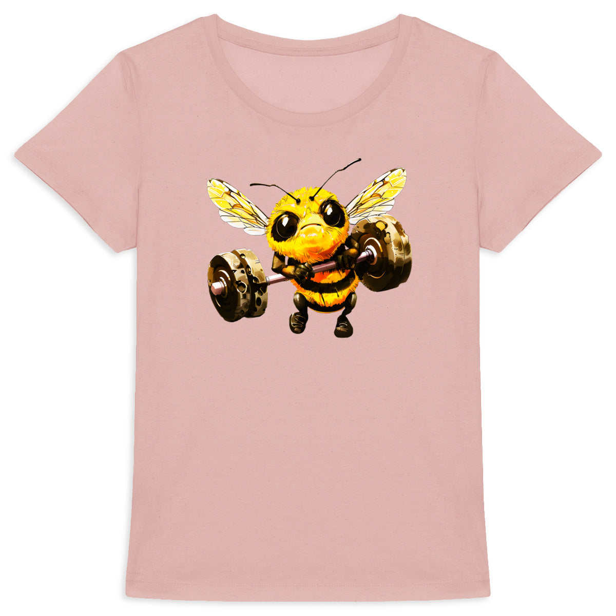 Bodybuild Bee 1 Front T-shirt Femme à Col Rond