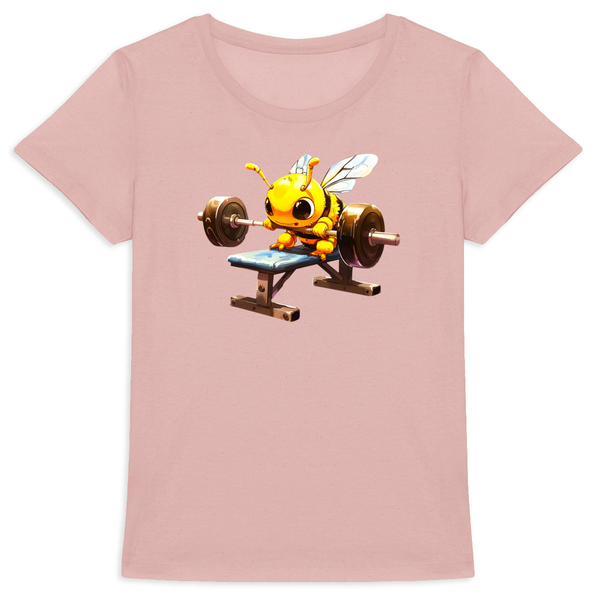 Bodybuild Bee 3 Front T-shirt Femme à Col Rond