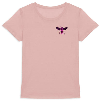 Celestial Purple Bee 1 Logo T-shirt Femme à Col Rond