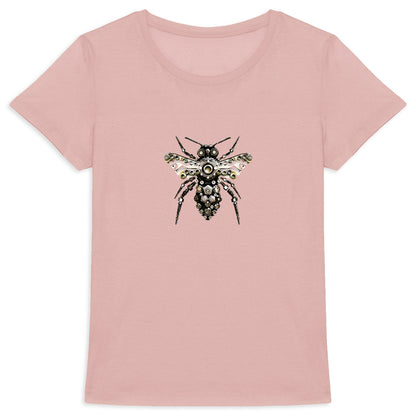 Bee Bolted 6 Front T-shirt Femme à Col Rond 