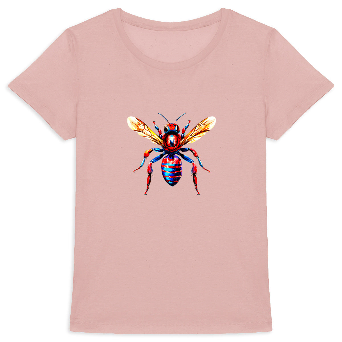 Spider Man Bee Front T-shirt Femme à Col Rond