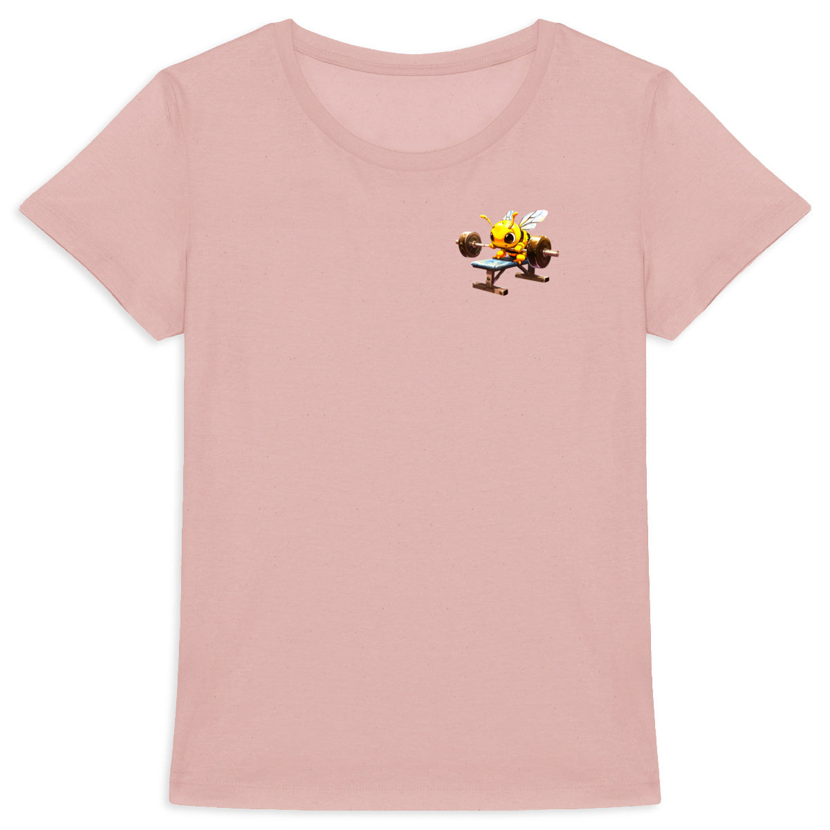 Bodybuild Bee 3 Logo T-shirt Femme à Col Rond