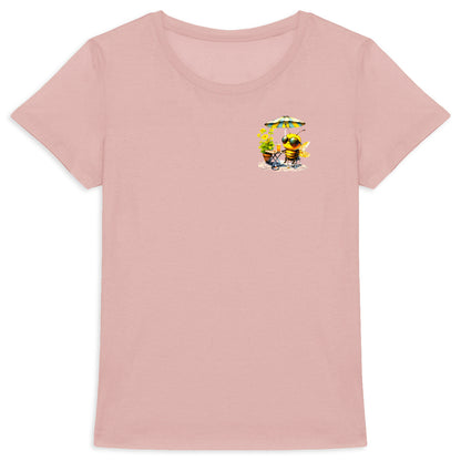 Chilling Bee at the Terrace Logo T-shirt Femme à Col Rond