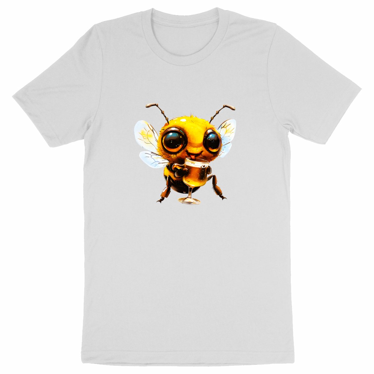 Bee Drinking Beer Front