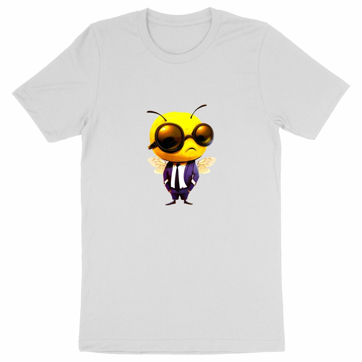 Dressed Up Bee 2 Front T-shirt Homme à Col Rond