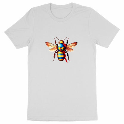 Super Man Bee Front T-shirt Homme à Col Rond