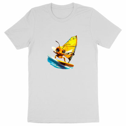 Windsurfing Bee Front T-shirt Homme à Col Rond