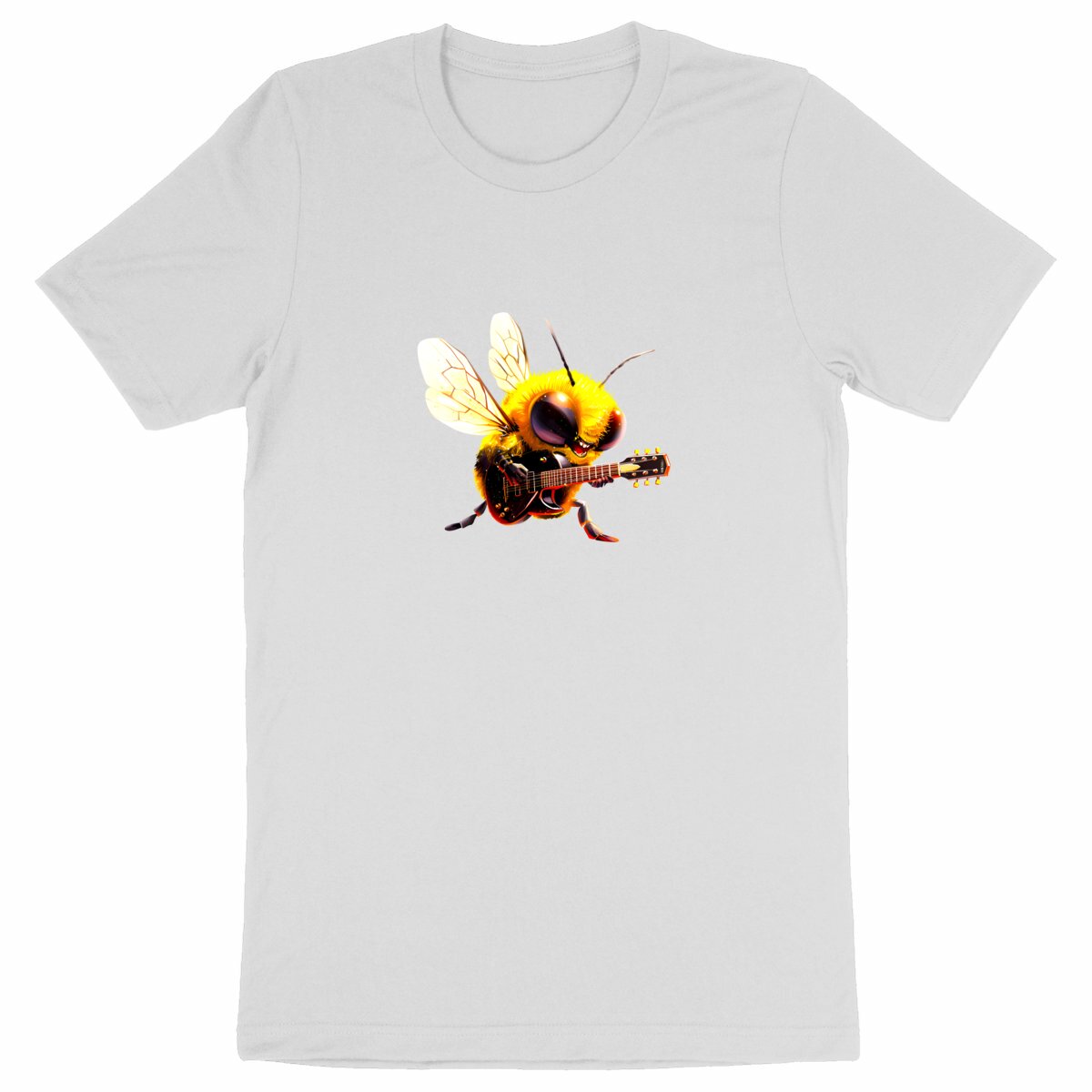 Guitar Bee 2 Front T-shirt Homme à Col Rond