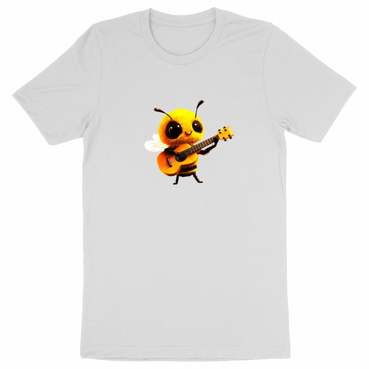 Guitar Bee 1 Front T-shirt Homme à Col Rond