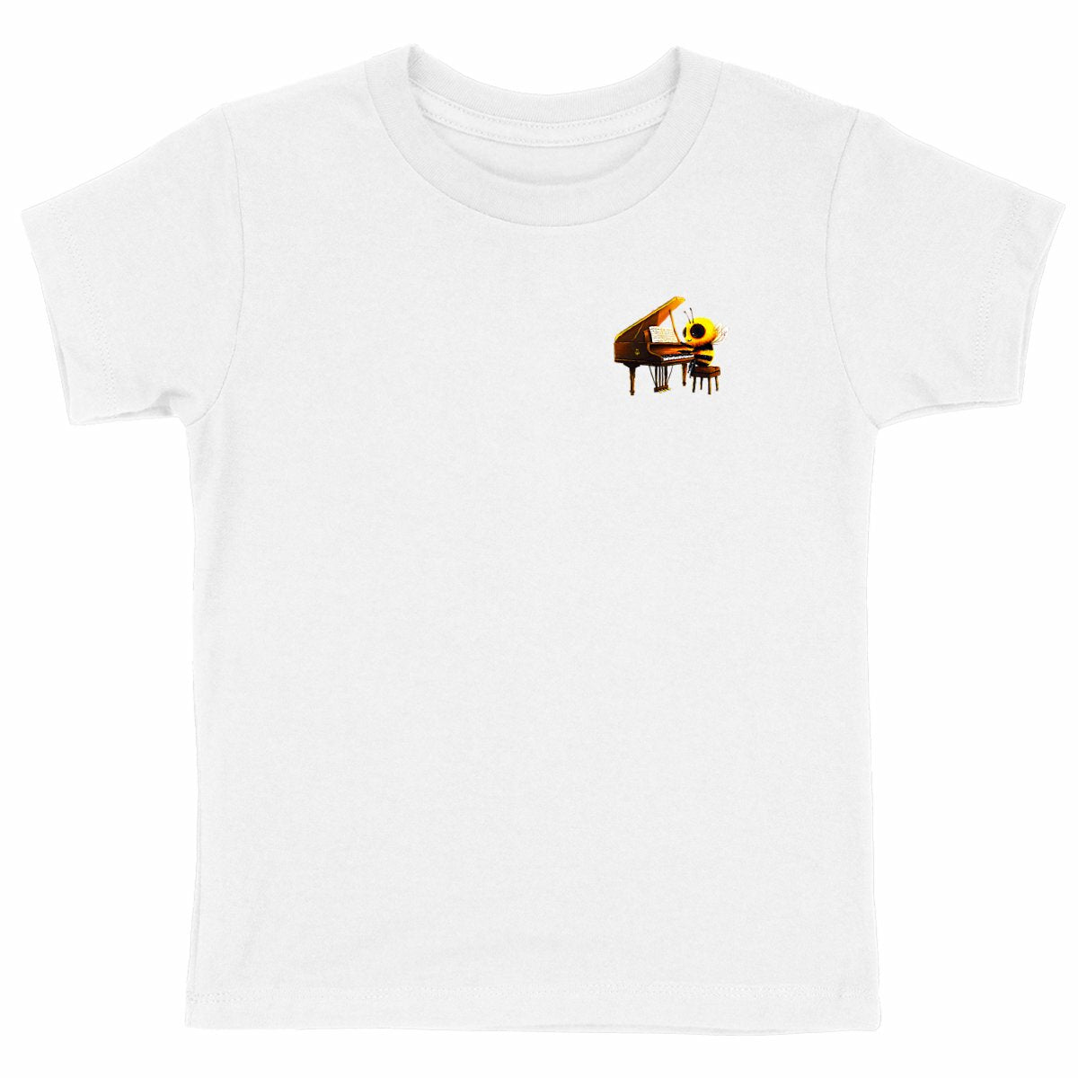 Piano Bee 1 Logo T-shirt Enfant à Col Rond