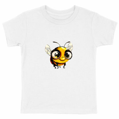 Cute Bee 2 Front T-shirt Enfant à Col Rond