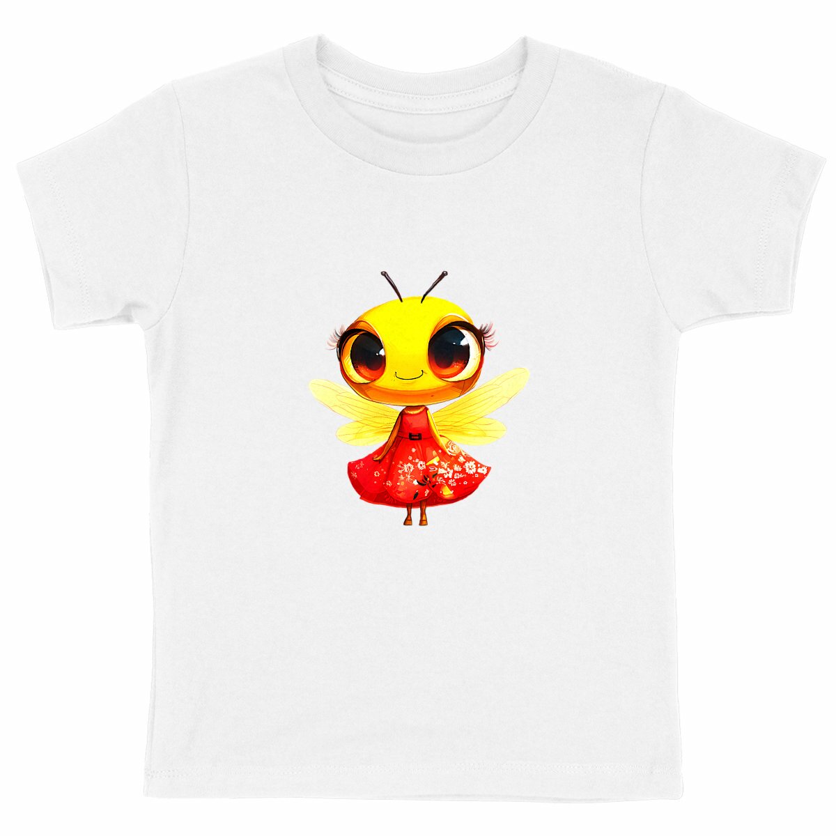 Dressed Up Bee 3 Front T-shirt Enfants à Col Rond