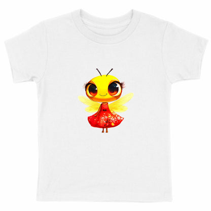 Dressed Up Bee 3 Front T-shirt Enfants à Col Rond