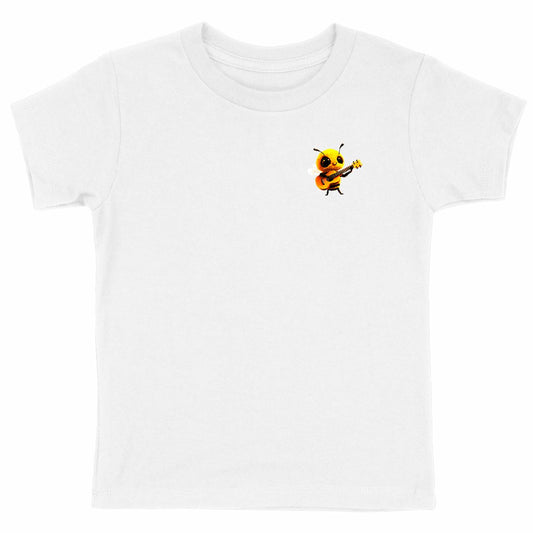 Guitar Bee 1 Logo T-shirt Enfant à Col Rond