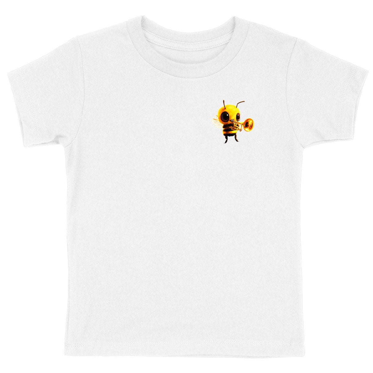 Trumpet Bee 1 Logo T-shirt Enfant à Col Rond