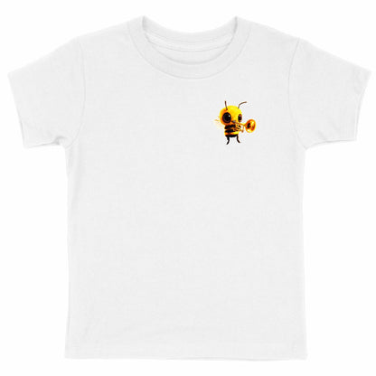 Trumpet Bee 1 Logo T-shirt Enfant à Col Rond