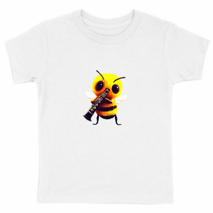 Clarinet Bee 1 Front T-shirt Enfant à Col Rond