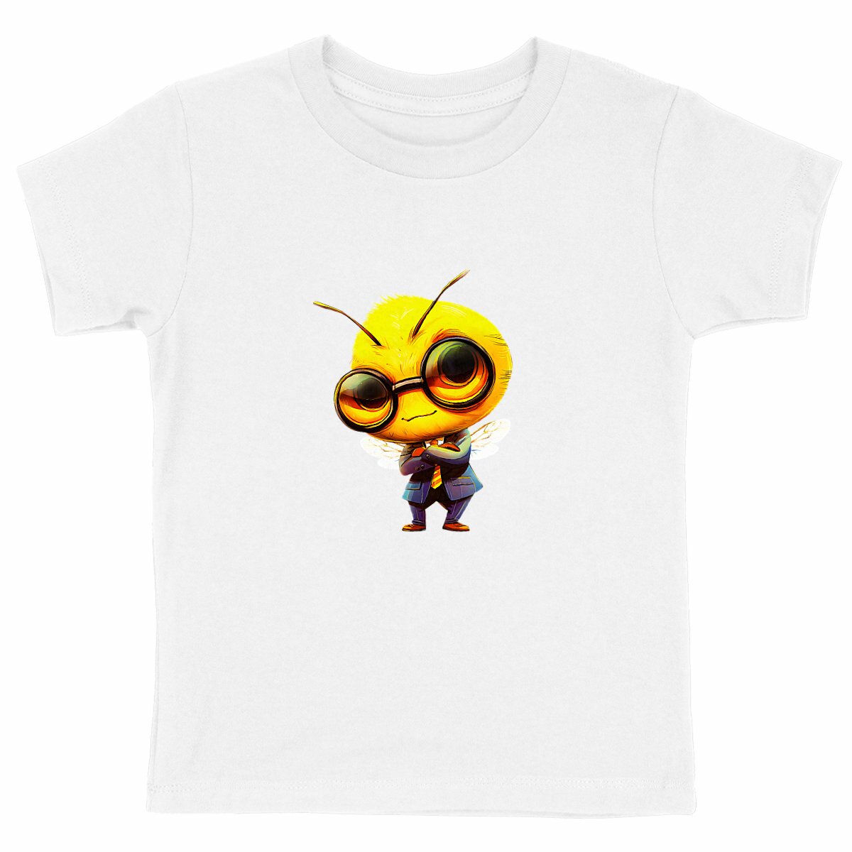 Dressed Up Bee 1 Front T-shirt Enfant à Col Rond