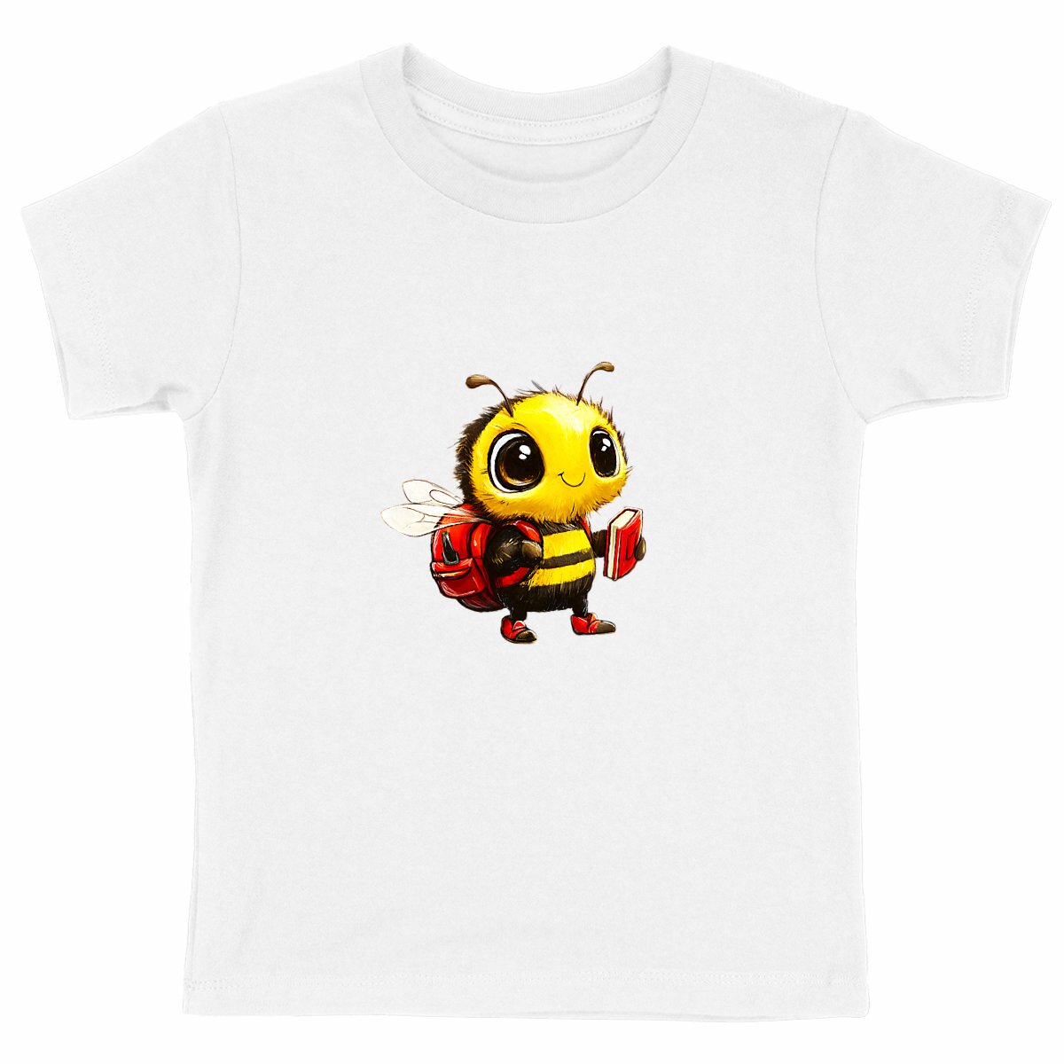 School Bee 2 Front T-shirt Enfant à Col Rond