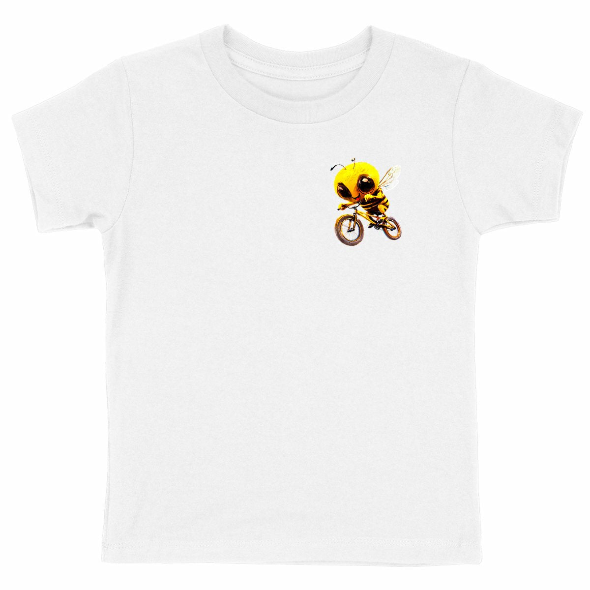 Biking Bee Logo T-shirt Enfant à Col Rond